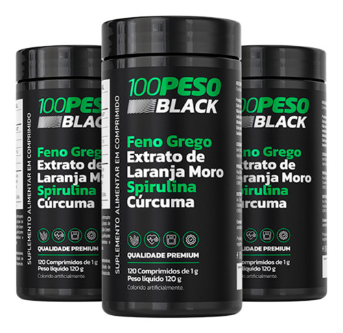 100peso Suplemento Natural - Tratamento 90 Dias Sabor Sem Sabor