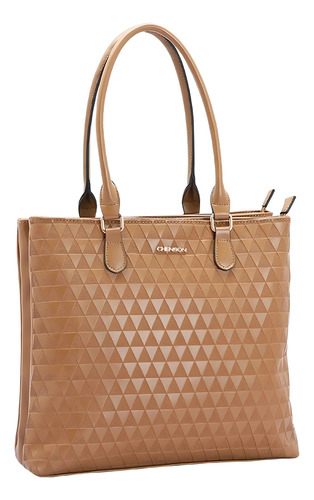 Bolsa Chenson Feminina Tote Ombro Média 84101 Cor Natural