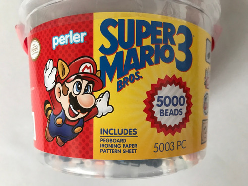 Super Mario Bros 5000 Perler Beads Set 11 Sprites Pegborad (Usado)