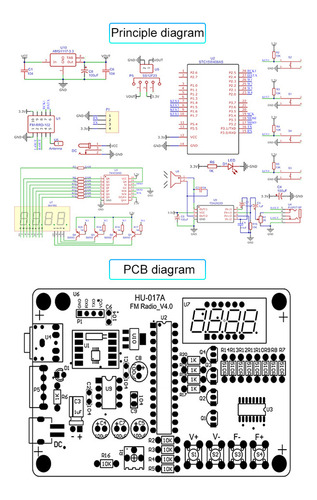 Kit Radio Montaje Placa Circuito Fm Controller Diy Electron