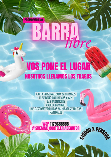 Barra Libre, Bartenders ,org.de Eventos