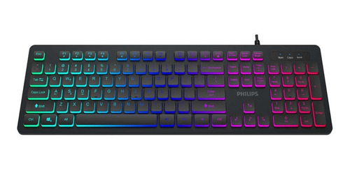 Imagen 2 de 5 de Kit Teclado Y Mouse Gamer Iluminado Philips G264 - Revogames
