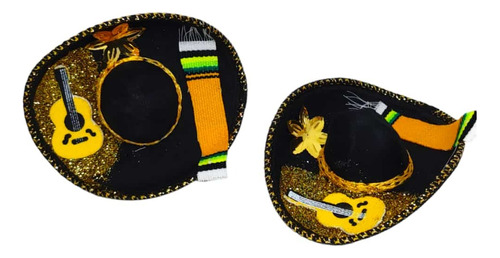 Sombrero Charro Mini Recuerdo Para Fiesta 5 Piezas Adorno