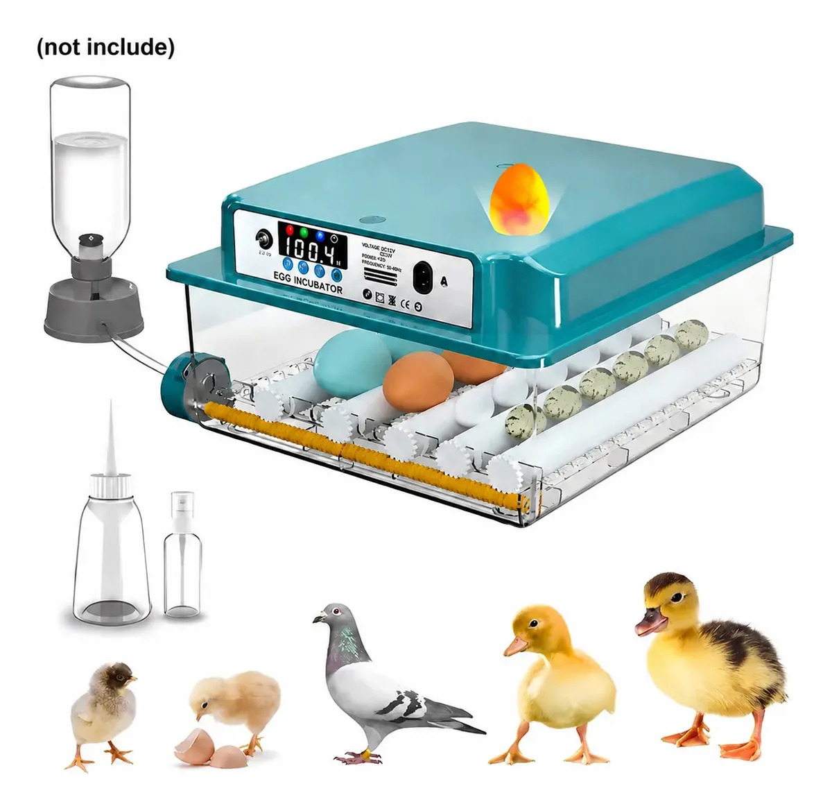 Incubadora Automática HETHYA para 16 Huevos con Giro y Control de Temperatura