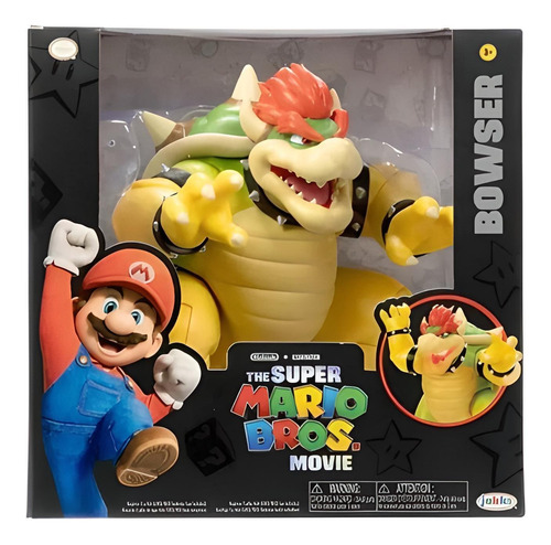 Bowser Movie Mario Bros Jakks Pacific Figura Con Efecto Humo