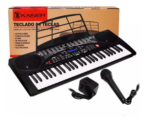 Teclado Musical 54 Teclas Funcion De Grabacion Fabuloso Wow