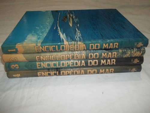 Livro Coleção Enciclopedia Do Mar Ed Abril 4 Volumes