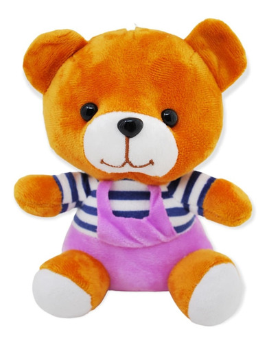 Peluche Osito Jumpy Morado C/playera Azul Fte Ch Ranizzima