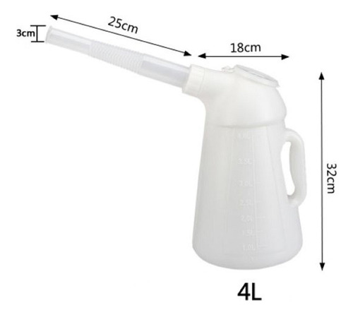Lata De Aceite Con, Lata Dispensadora, Recipiente Medidor 4l
