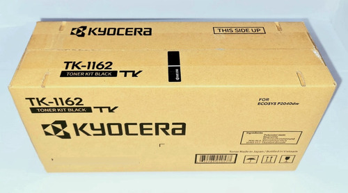 Kit 2 Toner Negro Kyocera Tk-1162 Original Ecosys P2040dw