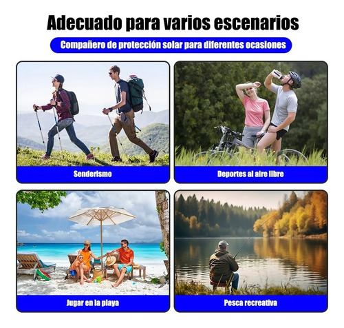 Gorra Solar Unisex Con Protección Uv De 360°