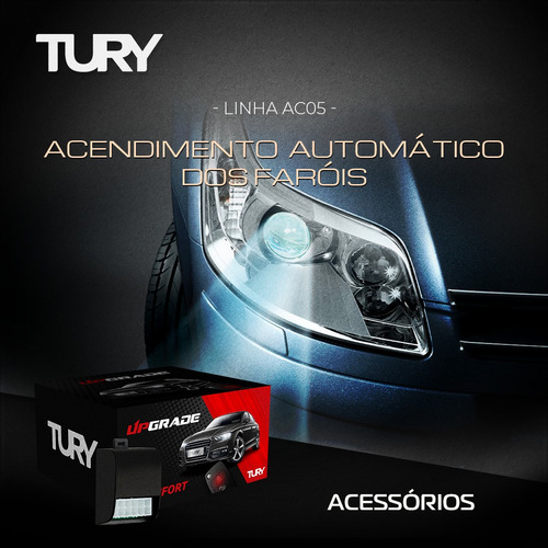 Central Módulo Automação Acendimento Faróis Ac05 Tury