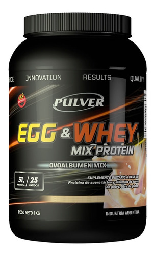 Proteina Mixta Leche Whey + Egg Huevo Pulver 1 Kg Sin Tacc