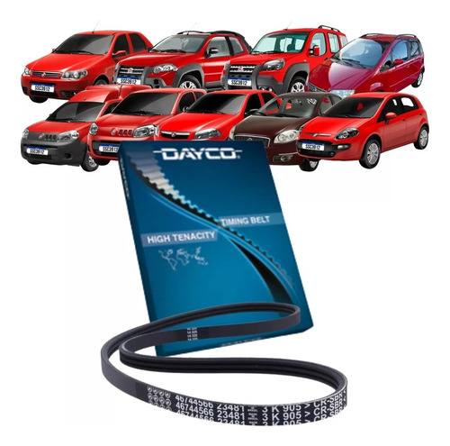 Correa Poli V Dayco Fiat Punto 1.3 1.4 8v 16v Fire