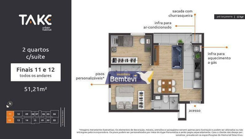 Imagem 14 de 30 de Apartamento Com 2 Dormitórios À Venda, 51 M² Por R$ 347.900,00 - Centro - Curitiba/pr - Ap2849