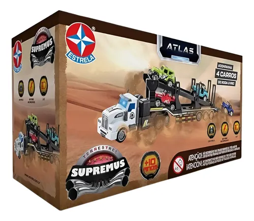 Caminhão Cegonha De Controle Remoto Supremus Atlas Estrela | Frete