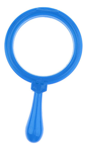 Lupa De Mano Lente De Con Soporte 4x Para Aprendizaje Azul