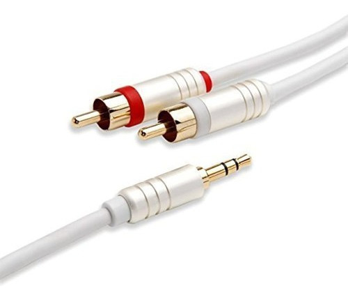 Bluerigger 35 mm A Rca (2) Cable De Audio Estéreo 25 pies