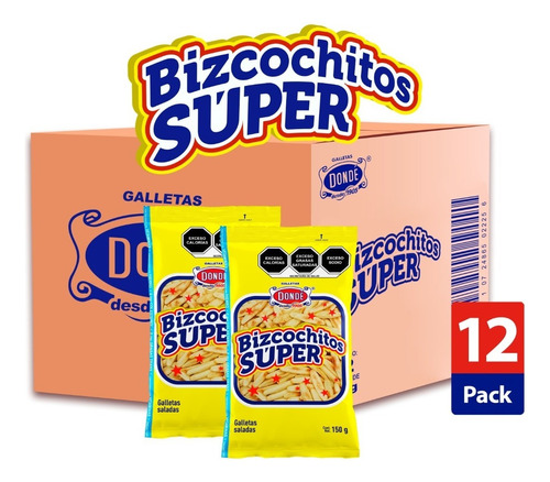 Bizcochitos Súper Caja 12/150g - Galletas Dondé