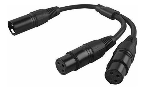 Profesional Djs Xlr 2 Dama Adaptador Cable Microfono