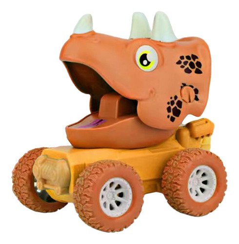 Lindo Coche De Dinosaurios Modelo De Aprendizaje Tire Hacia