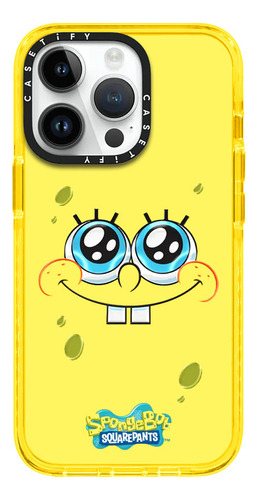 Case iPhone 12/12 Pro Bob Esponja Amarillo Transparente