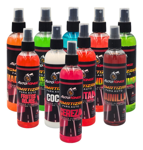 Paquete De 12 Desodorantes Para Carro De 270 Ml Dif Aromas Verde Manzana Verde