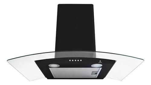 Imagen 2 de 2 de Campana extractora de cocina Supra CC ac. inox. y vidrio de pared 50cm x 80cm negra