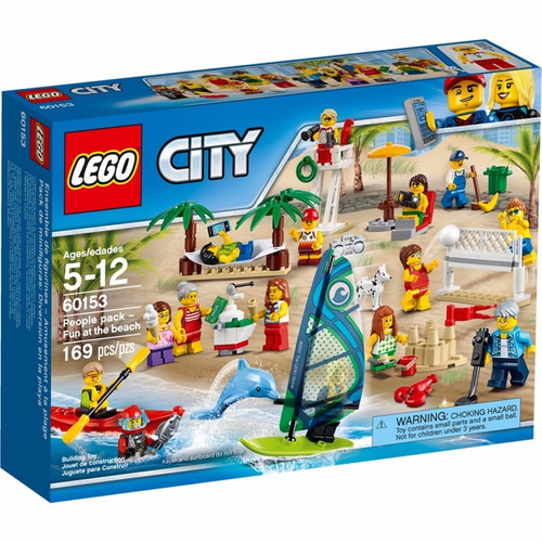 Lego City Gente En La Playa 169pz Modelo 60153