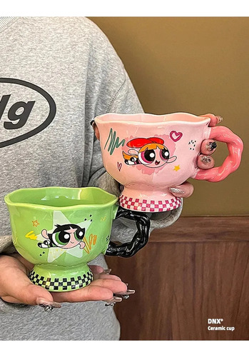 , Taza De Cerámica Con Forma De Chicas Superpoderosas, Regal