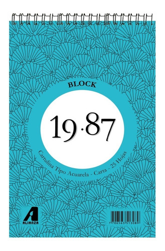 Block 19.87 Tipo Acuarela Carta * 25 Hojas