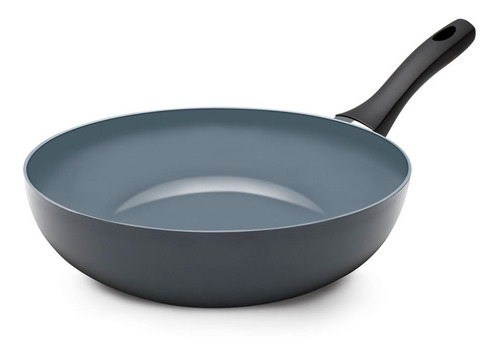 Imagen 2 de 9 de Wok 28 Cm. Antiadherente Ceramic Design Ilko