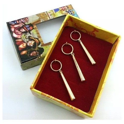 Imagen 4 de 4 de Aros Roronoa Zoro - One Piece (3 Aros A Presión Oreja) V1