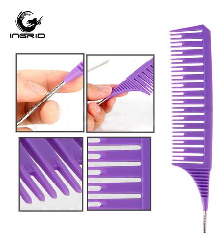 Peine De Peluquería Para Peinar El Cabello, Tejer, Resaltar