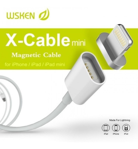 Cable Lightning Wsken Magnetico Compatible Con iPhone