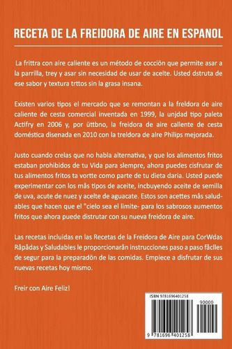 Libro: Receta De La Freidora De Aire / Air Fryer