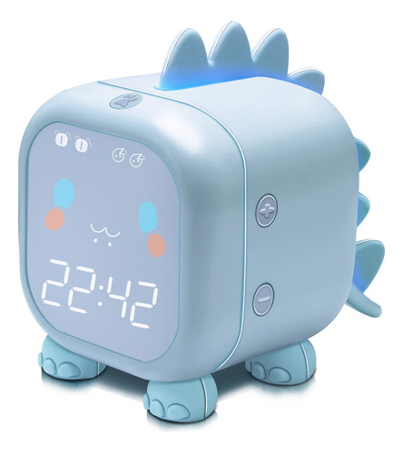 Despertador Anruk Kids Dinosaur Con Luz Nocturna Y Carga Usb