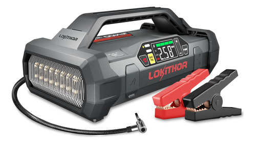 Lokithor Ja400 1750a 12v Arrancador Con Compresor De Aire, C