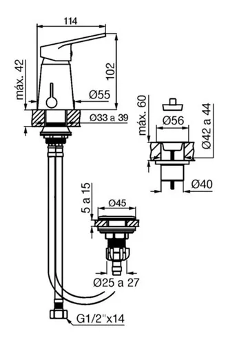 Monocomando bidet con transferencia hotsell