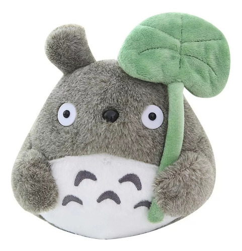 Peluche Totoro Con Hoja Felpa Muy Suave Anime Kawaii