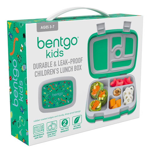 Bentgo Kids Lonchera A Prueba De Fugas 5 Compartimientos Bug