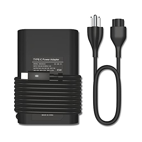 Nuevo Cargador Usb C De 45w Dell Xps 13 7390 2 1 9350 9...