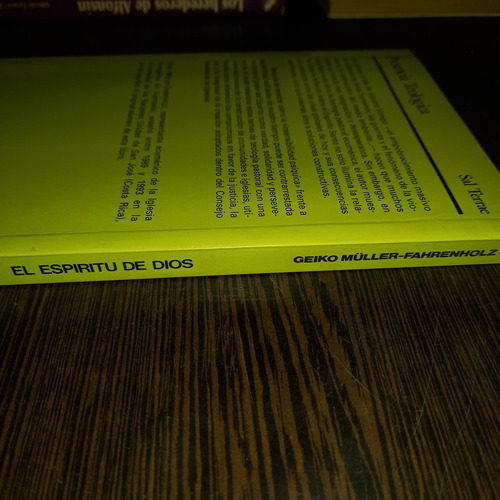 El Espíritu De Dios. Muller Fahrenholz (Usado)