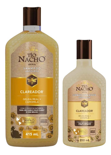 Kit Tio Nacho 1 Shampoo 415ml+cond 200ml Clareador