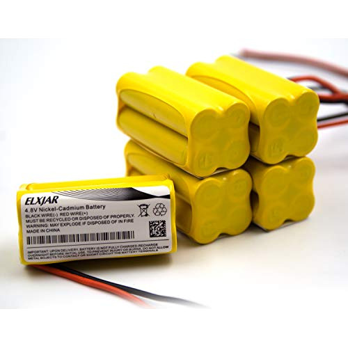 (paquete De 2) Batería Recargable Nicd Aaa De 4.8v 300...