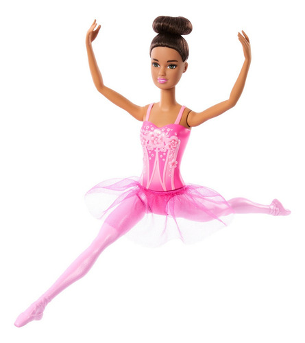 Barbie Muñeca Bailarina De Ballet Cabello Castaño Mattel HRG33
