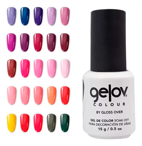 Gama Devotion Gel Para Uñas 25 Tonos 15g Gloss Over