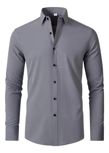 Camisa Slim Fit Strech Sin Arrugas Caballero Varios Color
