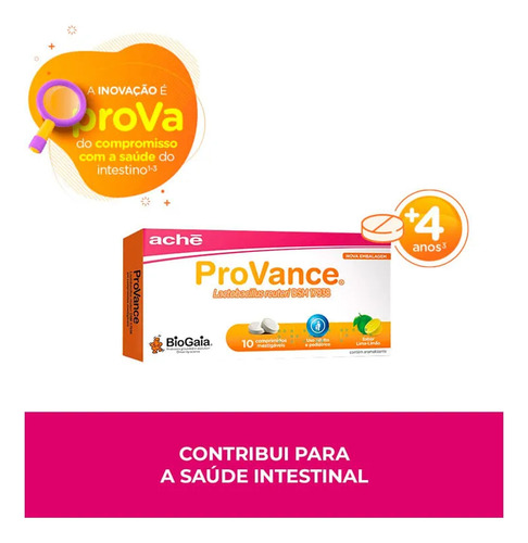 Provance Sabor Lima-limão Com 10 Comprimidos Mastigáveis Morango