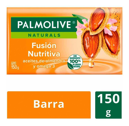 Jabón En Barra Palmolive Naturals Almendra Y Aceite De Omega 150g